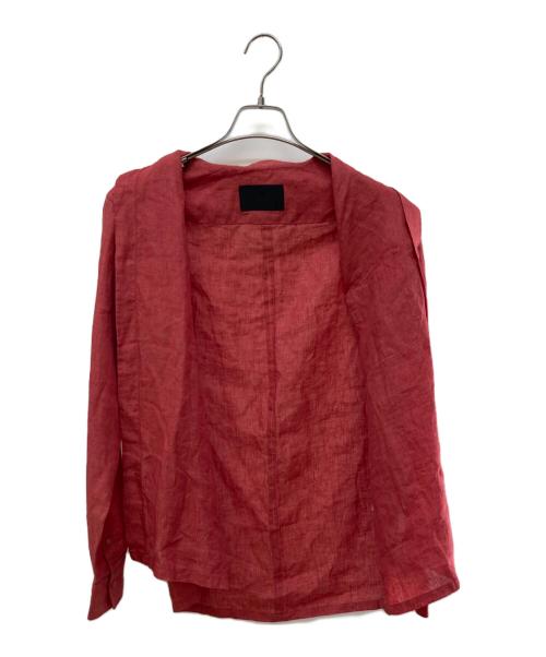LANVIN COLLECTION（ランバンコレクション）LANVIN COLLECTION (ランバンコレクション) リネンシャツ レッド サイズ:46の古着・服飾アイテム