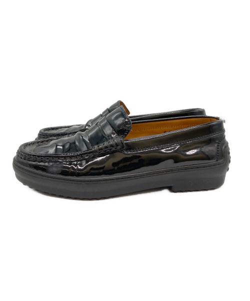 TOD'S（トッズ）TOD'S (トッズ) ドライビングシューズ ブラック サイズ:SIZE6　1/2の古着・服飾アイテム