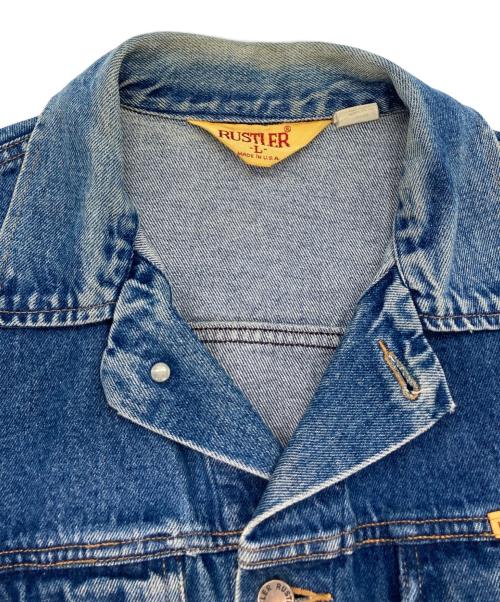 RUSTLER（ラスラー）RUSTLER (ラスラー) デニムジャケット インディゴ サイズ:Lの古着・服飾アイテム