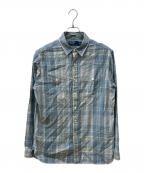 POLO RALPH LAURENポロ・ラルフローレン）の古着「インド綿チェックシャツ」｜ブルー