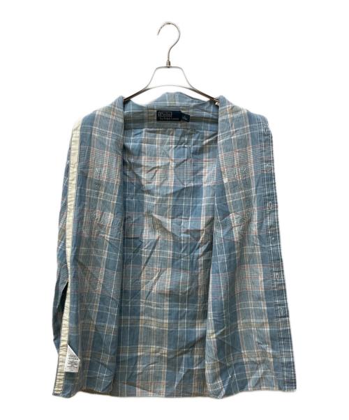 POLO RALPH LAUREN（ポロ・ラルフローレン）POLO RALPH LAUREN (ポロ・ラルフローレン) インド綿チェックシャツ ブルー サイズ:Mの古着・服飾アイテム