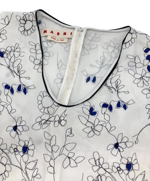 MARNI（マルニ）MARNI (マルニ) ノースリーブワンピース ホワイト サイズ:44の古着・服飾アイテム