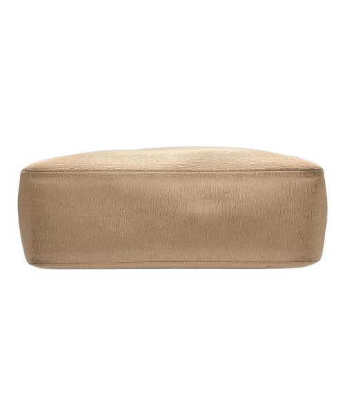 LONGCHAMP（ロンシャン）LONGCHAMP (ロンシャン) リバーシブルレザートートバッグ ベージュ×レッドの古着・服飾アイテム