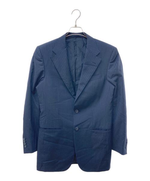 GIANNI VERSACE（ジャンニ・ヴェルサーチ）GIANNI VERSACE (ジャンニ・ヴェルサーチ) 2Bセットアップスーツ ネイビー サイズ:44の古着・服飾アイテム