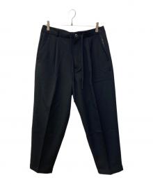 RADIALL（ラディアル）の古着「Lo-n-Slo WIDE FIT TROUSERS/トラウザーパンツ」｜ブラック