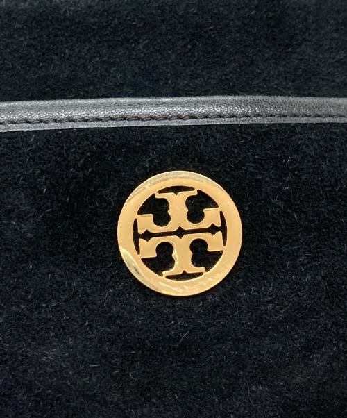 TORY BURCH（トリーバーチ）TORY BURCH (トリーバーチ) スウェードトートバッグ ブラックの古着・服飾アイテム