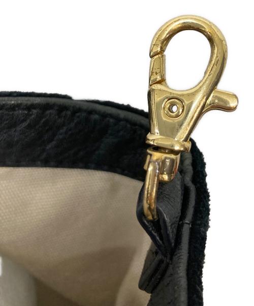 TORY BURCH（トリーバーチ）TORY BURCH (トリーバーチ) スウェードトートバッグ ブラックの古着・服飾アイテム