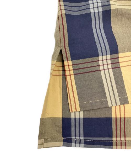 HERENCIA（ヘレンチア）HERENCIA (ヘレンチア) フリルブラウス イエロー×ネイビー サイズ:38 未使用品の古着・服飾アイテム