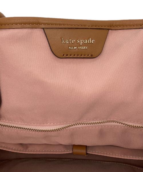 Kate Spade（ケイトスペード）Kate Spade (ケイトスペード) スペードフラワージャカードストライプエブリシングラージトート/トートバッグ ピンクの古着・服飾アイテム