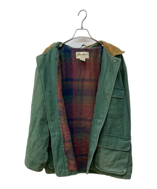 Eddie Bauer（エディーバウアー）Eddie Bauer (エディーバウアー) カバーオール グリーン×ブラウン サイズ:Ⅿの古着・服飾アイテム