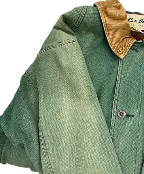 Eddie Bauer（エディーバウアー）Eddie Bauer (エディーバウアー) カバーオール グリーン×ブラウン サイズ:Ⅿの古着・服飾アイテム