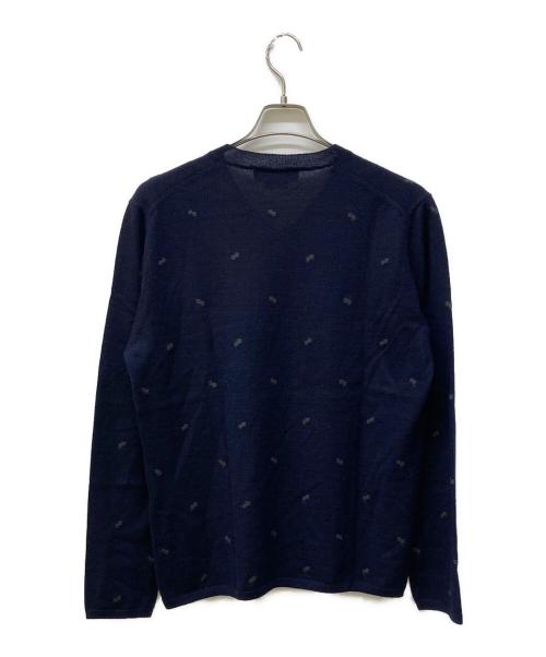 COMME des GARCONS HOMME DEUX（コムデギャルソン オム ドゥ）COMME des GARCONS HOMME DEUX (コムデギャルソン オム ドゥ) Vネックニット ネイビー サイズ:Lの古着・服飾アイテム