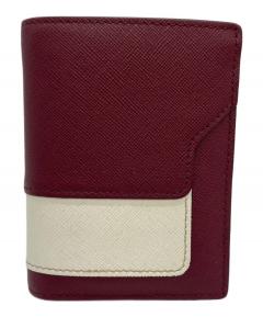 中古・古着通販】MARNI (マルニ) 2つ折り財布 ブラック・ベージュ