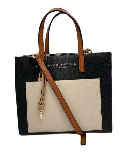 MARC JACOBS（マークジェイコブズ）MARC JACOBS (マークジェイコブズ) THE GRIND COLORBLOCK MINI TOTE BAG/2WAYバッグ ブラウンの古着・服飾アイテム