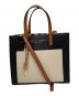 MARC JACOBS（マークジェイコブズ）の古着「THE GRIND COLORBLOCK MINI TOTE BAG/2WAYバッグ」｜ブラウン