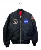 ALPHAアルファ）の古着「フライトジャケット」｜ブラック