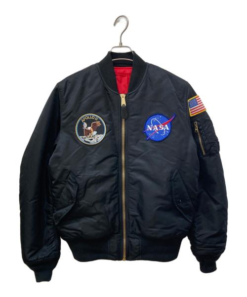 ALPHA（アルファ）ALPHA (アルファ) フライトジャケット ブラック サイズ:Lの古着・服飾アイテム