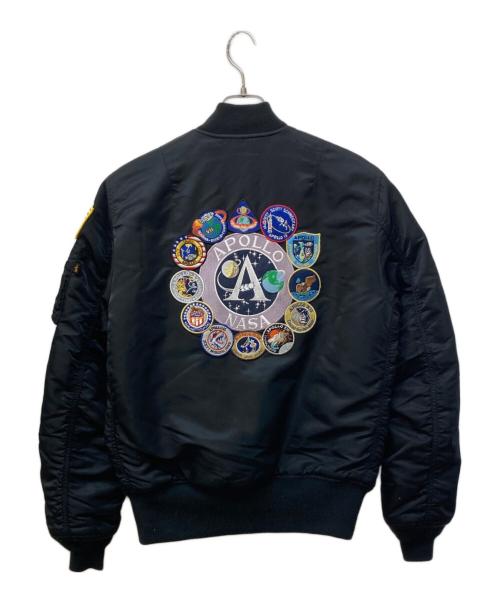 ALPHA（アルファ）ALPHA (アルファ) フライトジャケット ブラック サイズ:Lの古着・服飾アイテム