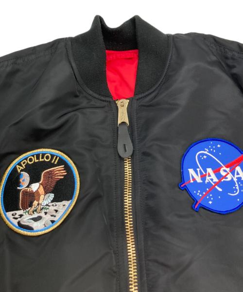 ALPHA（アルファ）ALPHA (アルファ) フライトジャケット ブラック サイズ:Lの古着・服飾アイテム