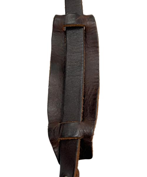 BILLYKIRK（ビリーカーク）BILLYKIRK (ビリーカーク) レザー切替メッセンジャーバッグ ブラウン×カーキの古着・服飾アイテム