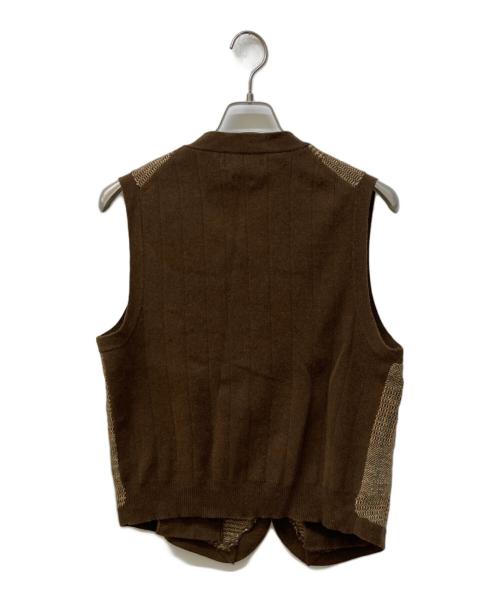 POLO RALPH LAUREN（ポロ・ラルフローレン）POLO RALPH LAUREN (ポロ・ラルフローレン) リネンカシミヤニットベスト ブラウン サイズ:Ⅿの古着・服飾アイテム