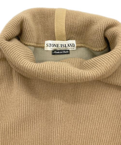 STONE ISLAND（ストーンアイランド）STONE ISLAND (ストーンアイランド) ハイネックニット ベージュ サイズ:Ⅿの古着・服飾アイテム