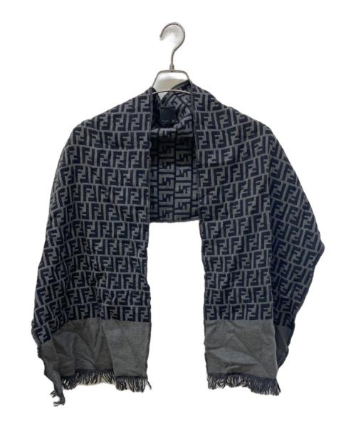 FENDI（フェンディ）FENDI (フェンディ) ズッカ柄マフラー グレーの古着・服飾アイテム