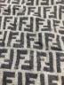 中古・古着 FENDI (フェンディ) ズッカ柄マフラー グレー：8000円