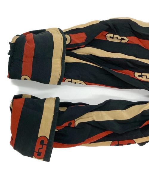 Salvatore Ferragamo（サルヴァトーレ フェラガモ）Salvatore Ferragamo (サルヴァトーレ フェラガモ) 総柄シャツ ブラック サイズ:Lの古着・服飾アイテム