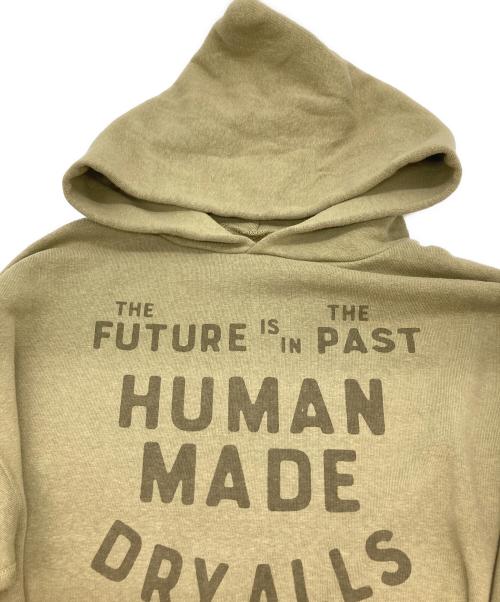 HUMAN MADE（ヒューマンメイド）HUMAN MADE (ヒューマンメイド) TSURIAMI HOODIE/パーカー カーキ サイズ:Lの古着・服飾アイテム