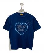 HUMAN MADEヒューマンメイド）の古着「染めタイダイロゴTシャツ」｜インディゴ