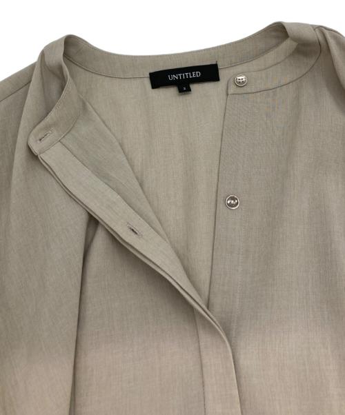 UNTITLED（アンタイトル）UNTITLED (アンタイトル) シャツワンピース ベージュ サイズ:2の古着・服飾アイテム