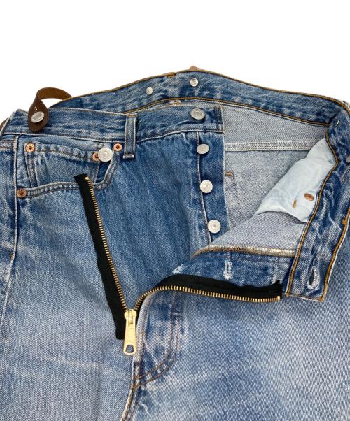 Risley（リズレー）Risley (リズレー) リメイクデニムスカート ブルー サイズ:-の古着・服飾アイテム