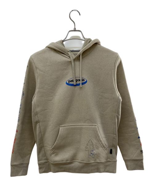 Patagonia（パタゴニア）Patagonia (パタゴニア) ロング・ウェイ・ラウンド・アップライザル・フーディ ベージュ サイズ:Sの古着・服飾アイテム