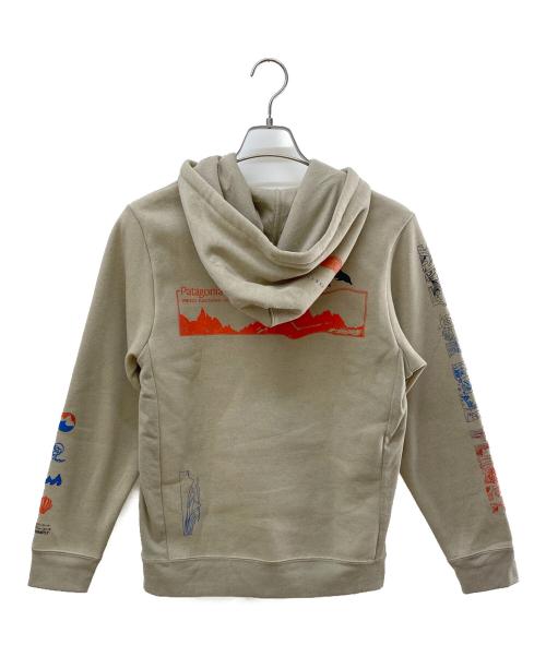 Patagonia（パタゴニア）Patagonia (パタゴニア) ロング・ウェイ・ラウンド・アップライザル・フーディ ベージュ サイズ:Sの古着・服飾アイテム