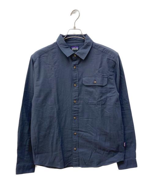 Patagonia（パタゴニア）Patagonia (パタゴニア) ライトウェイト フィヨルド フランネルシャツ ネイビー サイズ:Ⅿの古着・服飾アイテム