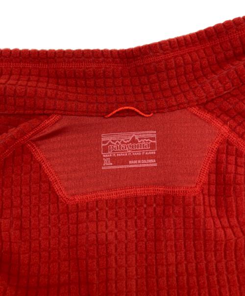 Patagonia（パタゴニア）Patagonia (パタゴニア) R1 ジップアップジャケット レッド サイズ:XLの古着・服飾アイテム