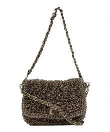 ANTEPRIMA（アンテプリマ）の古着「ワイヤーチェーンショルダーバッグ」｜ベージュ