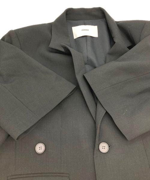 STUDIOUS（ステュディオス）STUDIOUS (ステュディオス) テーラードジャケット ブラック サイズ:1の古着・服飾アイテム