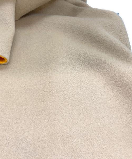 ENFOLD（エンフォルド）ENFOLD (エンフォルド) ソフトリバーノーカラーコート ベージュ サイズ:38の古着・服飾アイテム