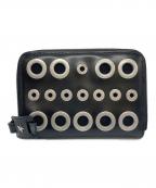 DIESELディーゼル）の古着「ラウンドファスナー財布」｜ブラック