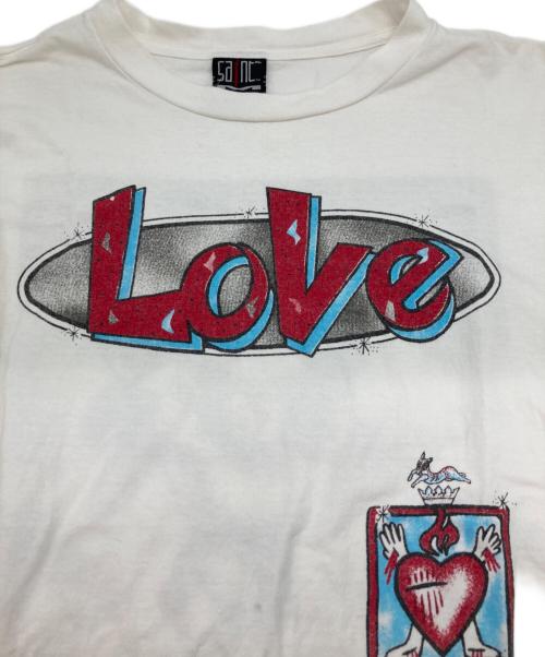 SAINT MICHAEL（セントマイケル）SAINT MICHAEL (セントマイケル) SS TEE LOVE SAINT MICHAEL ホワイト サイズ:XLの古着・服飾アイテム