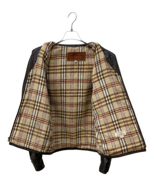 WILLIAM BARRY（ウィリアムバリー）William Barry (ウィリアムバリー) レザージャケット ブラウン サイズ:40の古着・服飾アイテム