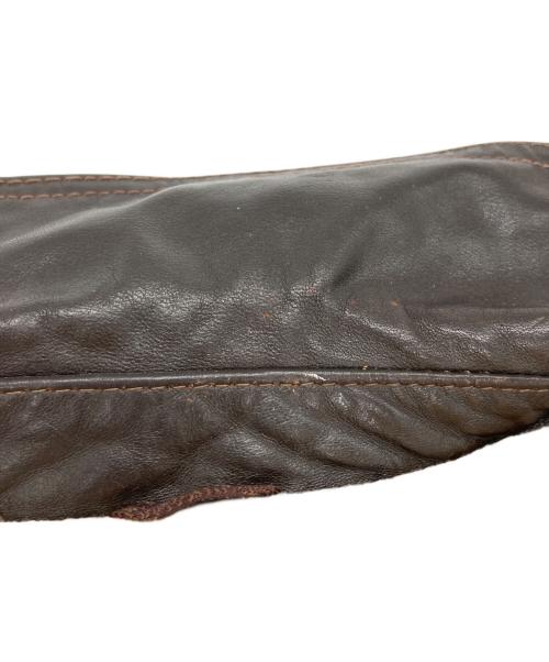 WILLIAM BARRY（ウィリアムバリー）William Barry (ウィリアムバリー) レザージャケット ブラウン サイズ:40の古着・服飾アイテム