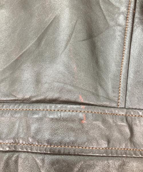 WILLIAM BARRY（ウィリアムバリー）William Barry (ウィリアムバリー) レザージャケット ブラウン サイズ:40の古着・服飾アイテム