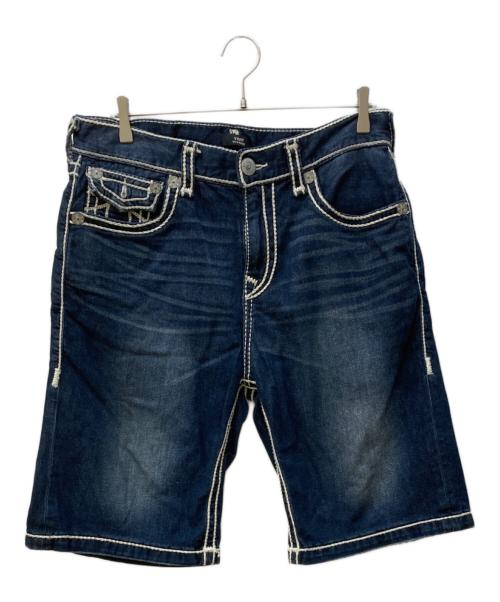TRUE RELIGION（トゥルー レリジョン）TRUE RELIGION (トゥルー レリジョン) VINNY ROPE STITCH ULTRA BAGGY SHORT インディゴ サイズ:33の古着・服飾アイテム