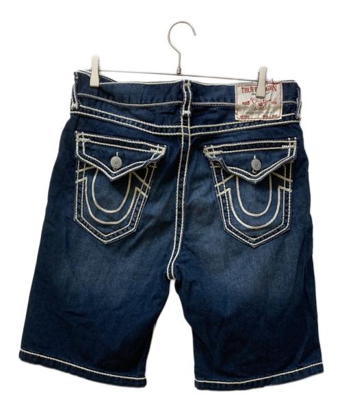 TRUE RELIGION（トゥルー レリジョン）TRUE RELIGION (トゥルー レリジョン) VINNY ROPE STITCH ULTRA BAGGY SHORT インディゴ サイズ:33の古着・服飾アイテム