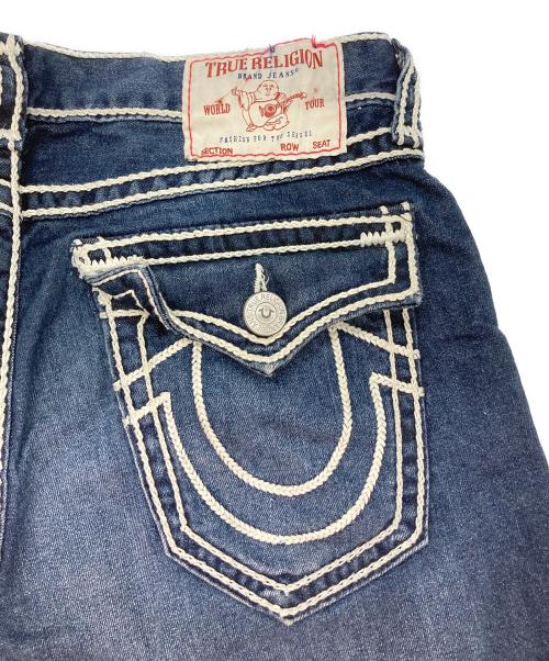 TRUE RELIGION（トゥルー レリジョン）TRUE RELIGION (トゥルー レリジョン) VINNY ROPE STITCH ULTRA BAGGY SHORT インディゴ サイズ:33の古着・服飾アイテム