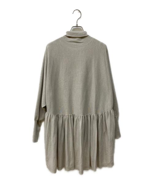 Curensology（カレンソロジー）Curensology (カレンソロジー) ニットブラウス ベージュ サイズ:FREEの古着・服飾アイテム