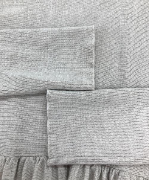 Curensology（カレンソロジー）Curensology (カレンソロジー) ニットブラウス ベージュ サイズ:FREEの古着・服飾アイテム